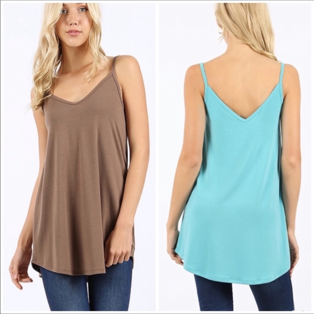 Mocha Reversible Flowy Tank